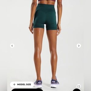 VITAL SEAMLESS 2.0 SHORTS Deep Teal Marl Gymshark Womens SIZE SMALL